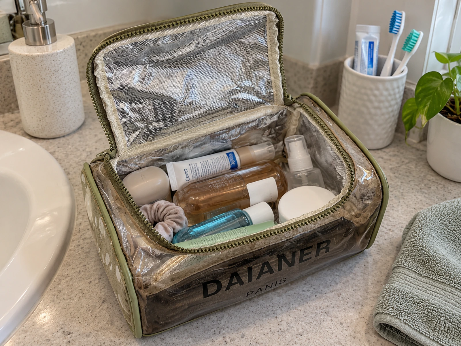 WGX-6880 organizing toiletries in a home bathroom